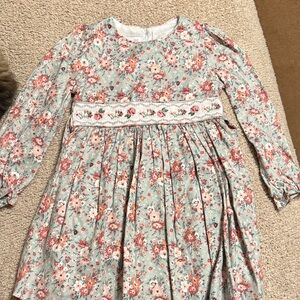 Bonnie Jean Floral Print Long Sleeve Dress